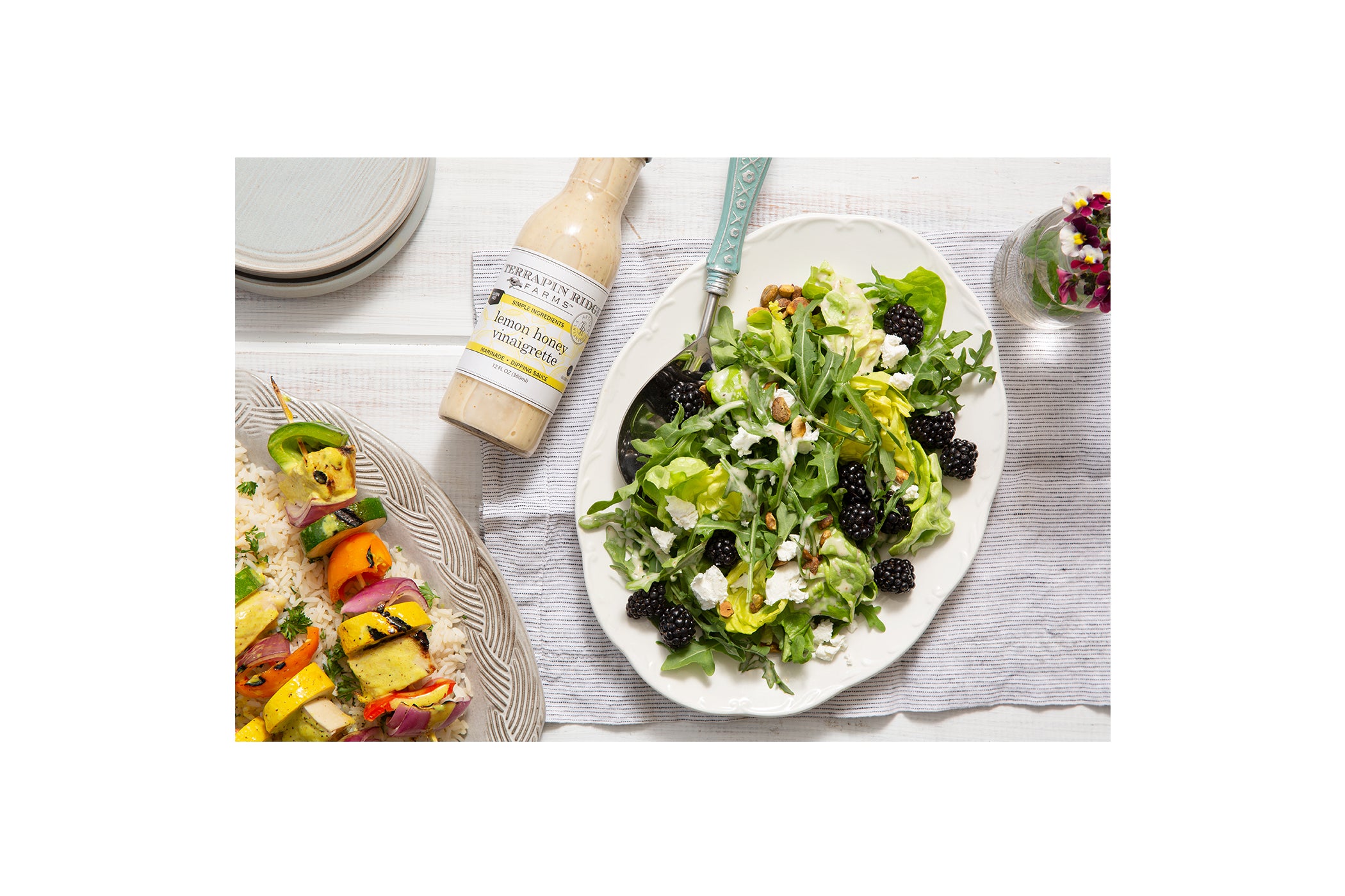 Blackberry Arugula Salad with Terrapin Ridge Farms Lemon Honey Vinaigrette Blackberry Arugula Salad with Terrapin Ridge Farms Lemon Honey Vinaigrette
